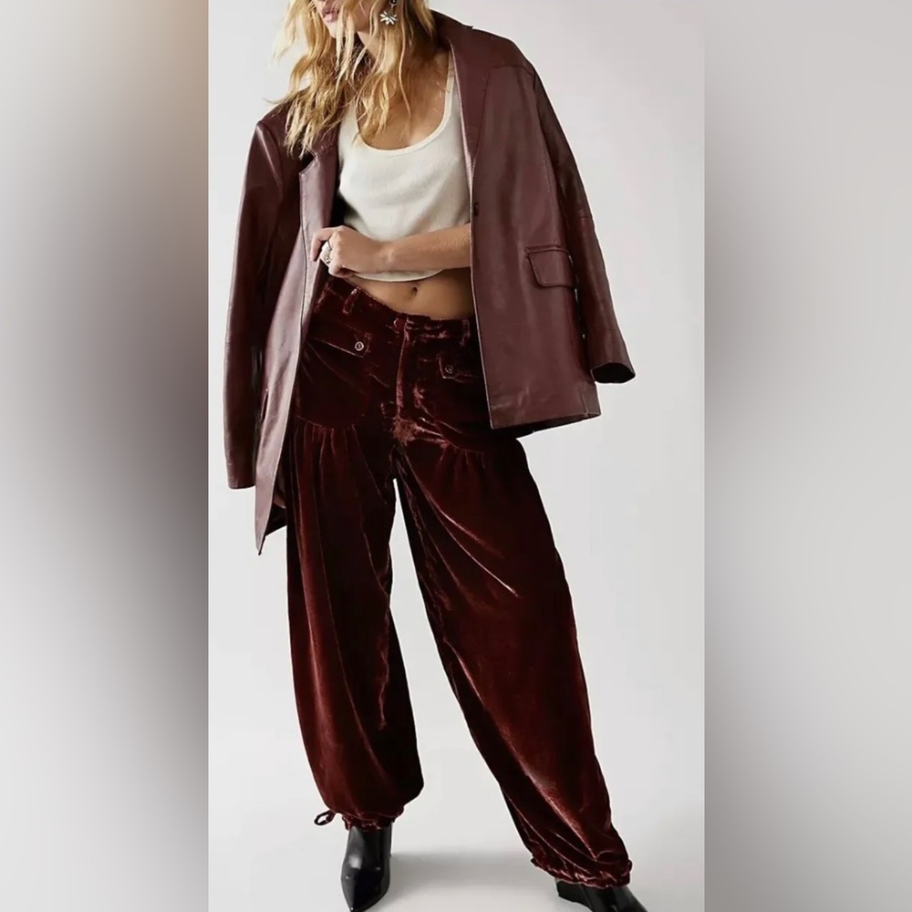 Free people velvet pants